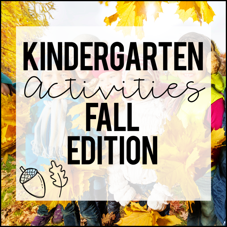 Kindergarten Activities for Fall