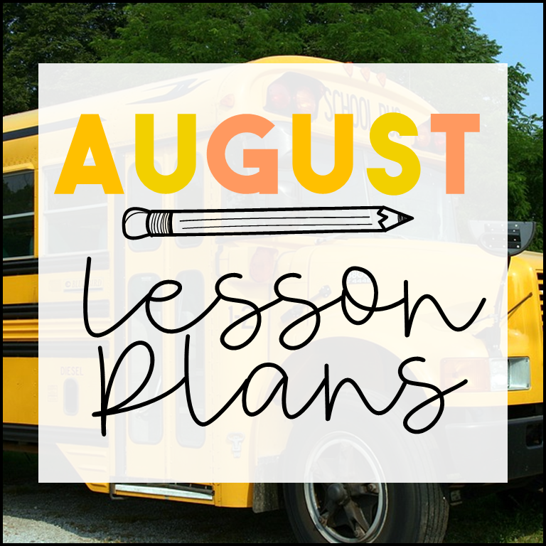 Kindergarten Lesson Plans for August
